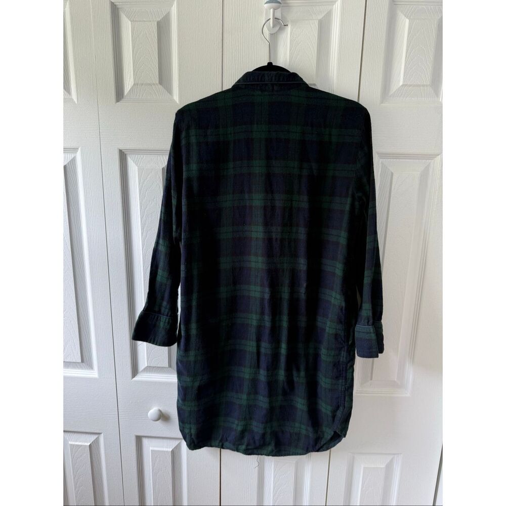 J Crew Women’s Plaid Small Flannel Sleep Shirt Pajamas - Picture 5 of 6